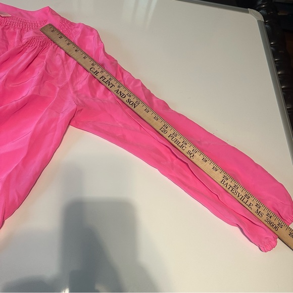 New Lilly Pulitzer Women Large Pink Lightweight Longsleeve Top - Picture 7 of 7